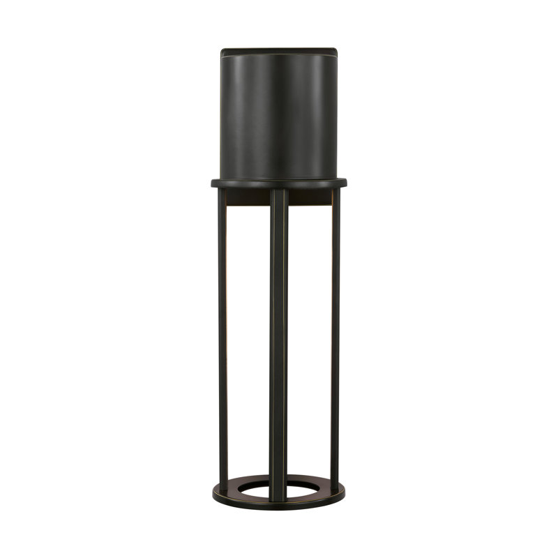 LED Wall Light, Antique Bronze, 18.75" H x 5.38" W x 5.38" D