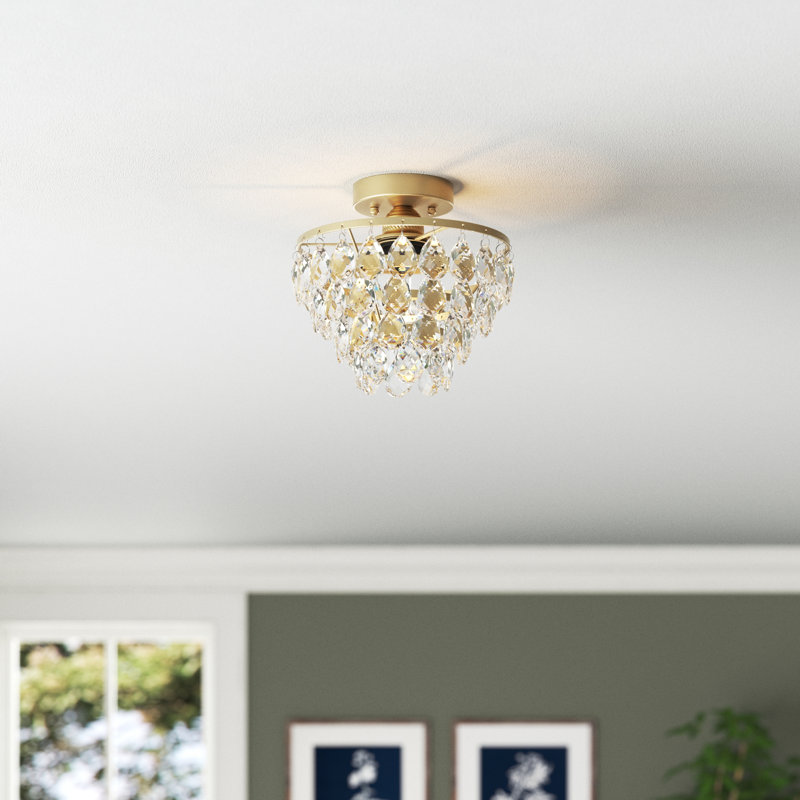 Lustre unique / remarquable à niveaux 1 lumière Aerolynn, Doré