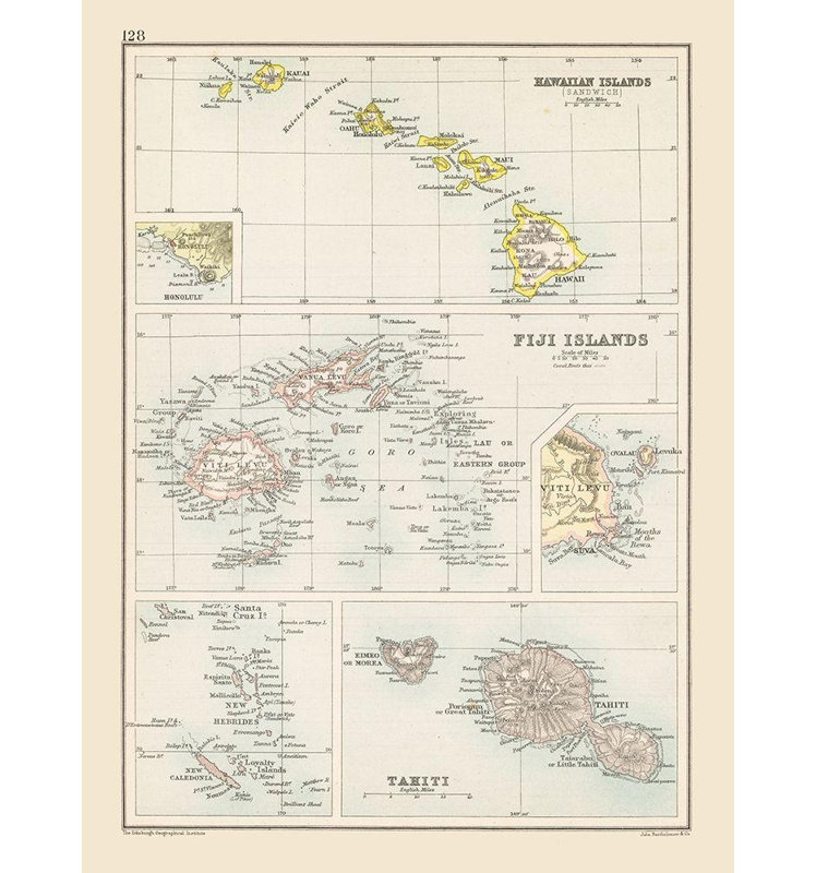 «Red Barrel Studio®», art de la galerie Bartholomew, Hawaii, Fidji, Tahiti, Bartholomew, 1892, H 18 po x l 14 po