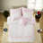 Pink Full Queen Bedding Sets, Microfiber Floral Bow Bedroom Comforter