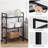 10-Tier Shoe Rack, Slim Shoe Storage Organizer with Metal Frame & Non-Woven Fabric Shelves, Adjustable Design for Entryway, Bedroom