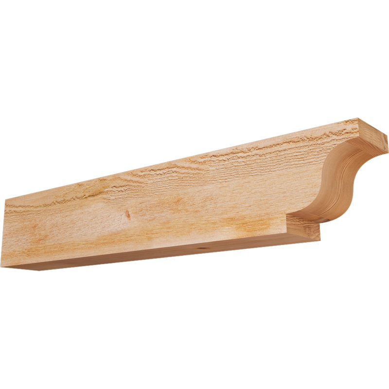 Queue de chevron Newport, Cèdre rouge de l'Ouest, 6" H x 32" W x 4" D