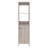 Linen Cabinet Jannes, Two Open Shelves, Single Door, Light Gray Finish-1184956311