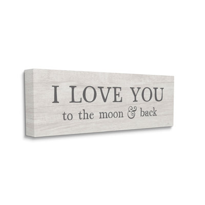 " Love You To Moon & Back Phrase " by Yass Naffas Designs