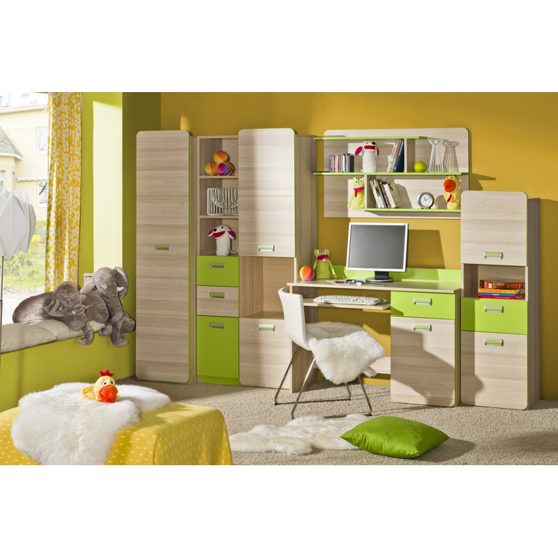 Talia 1 Door Wardrobe, Beige/Green