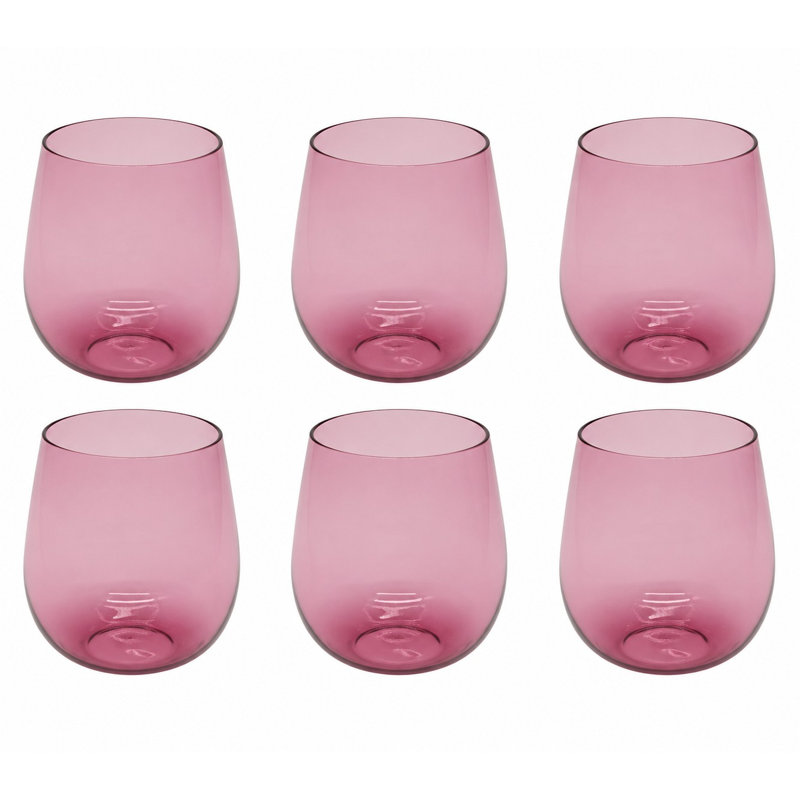 Ensemble de 6 verres à vin sans pied Montana - Betterave, Beet