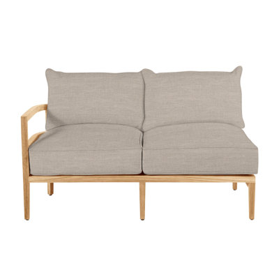 Santa Barbara Teak Left Arm Facing - Natural Teak