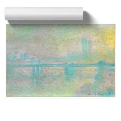 Charing Cross Bridge London by Claude Monet - Frameless Print