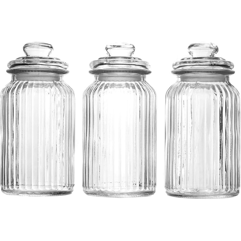 Glass Jar - Set of 3, 1300