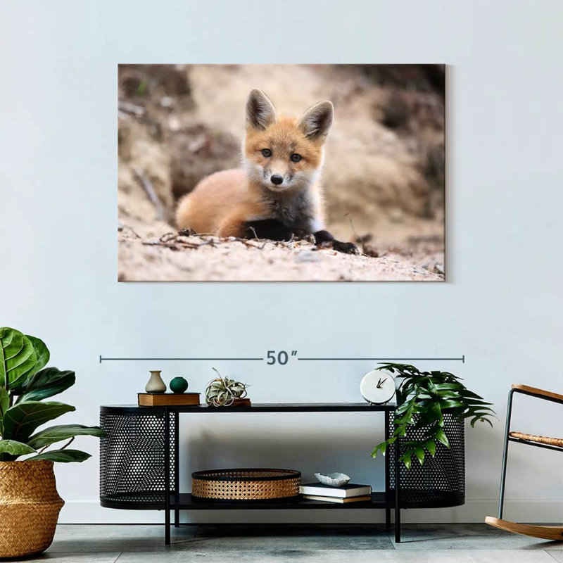 Little Brown Fox, 30" H x 45" W