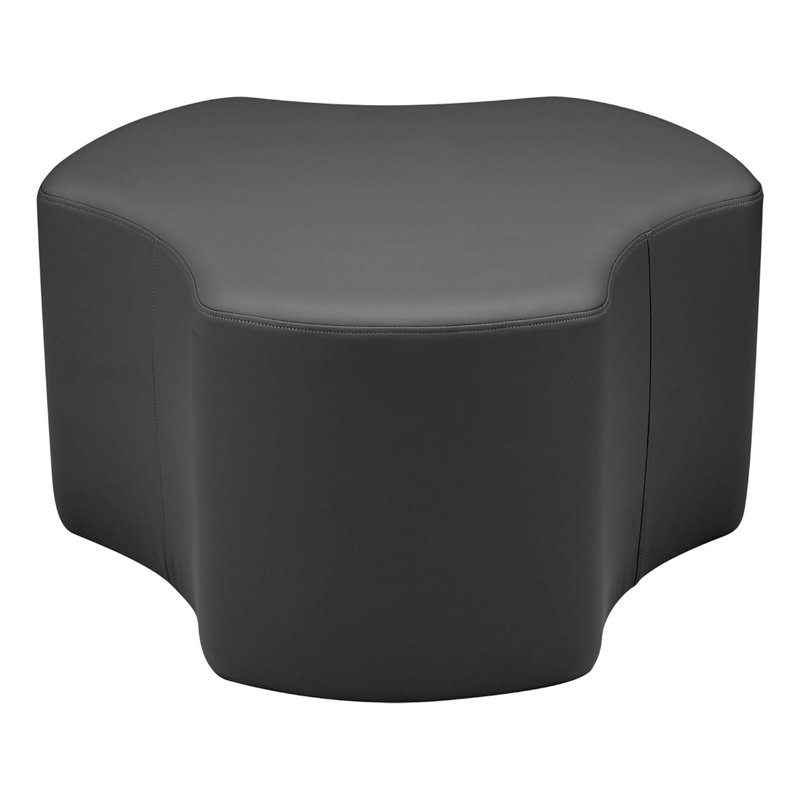 Repose-pieds rembourré Pro Series, paquet de 6, Noir, 18" H x 32.5" W x 30.5" D