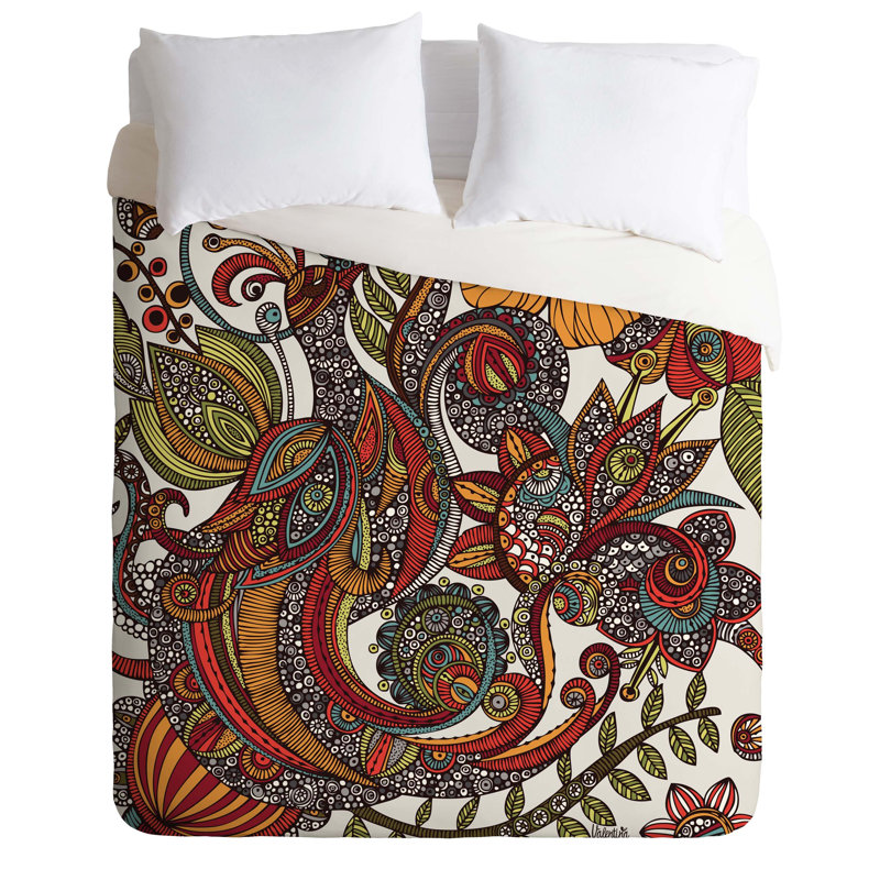 Housse de couette Paradise Bird, Housse de couette pour très grand lit, Poids léger