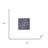 17" X 17" X 2" Gray, Lined Square - Wall Decor