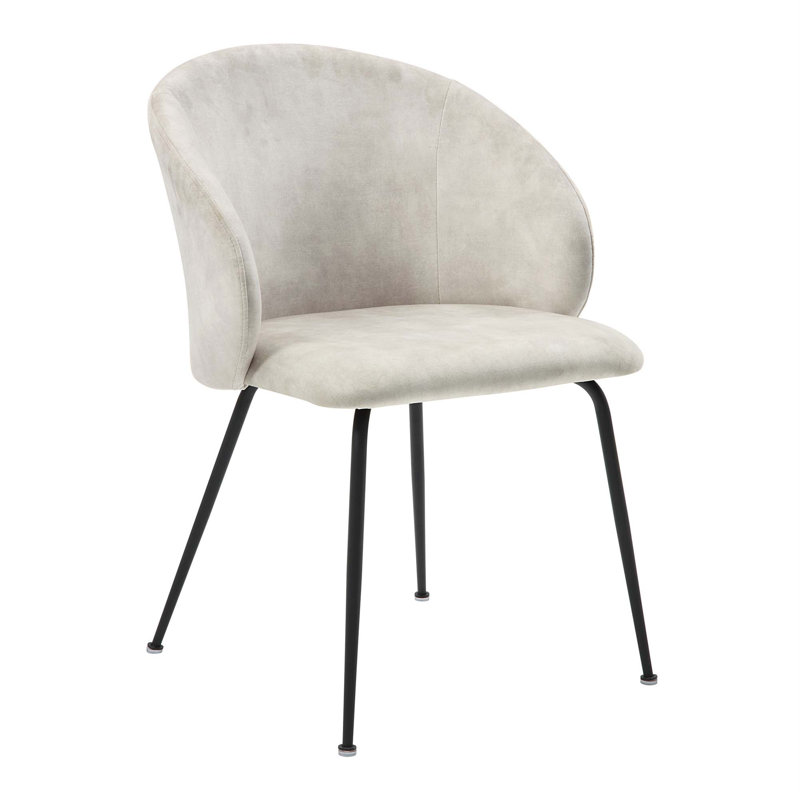 Ensemble de chaises d'appoint en velours 2 pièces, Beige