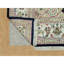 8'x10'1" Vulcan Blue Hand Knotted Nain Center Medallion Flower Design 250 KPSI Wool Rug A6BC48509E5D47F49D0ECCD3875C8887