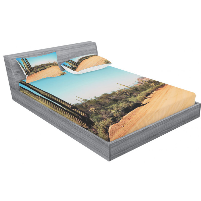 Microfiber Sheet Set, Queen Sheet Set with Fitted Sheet