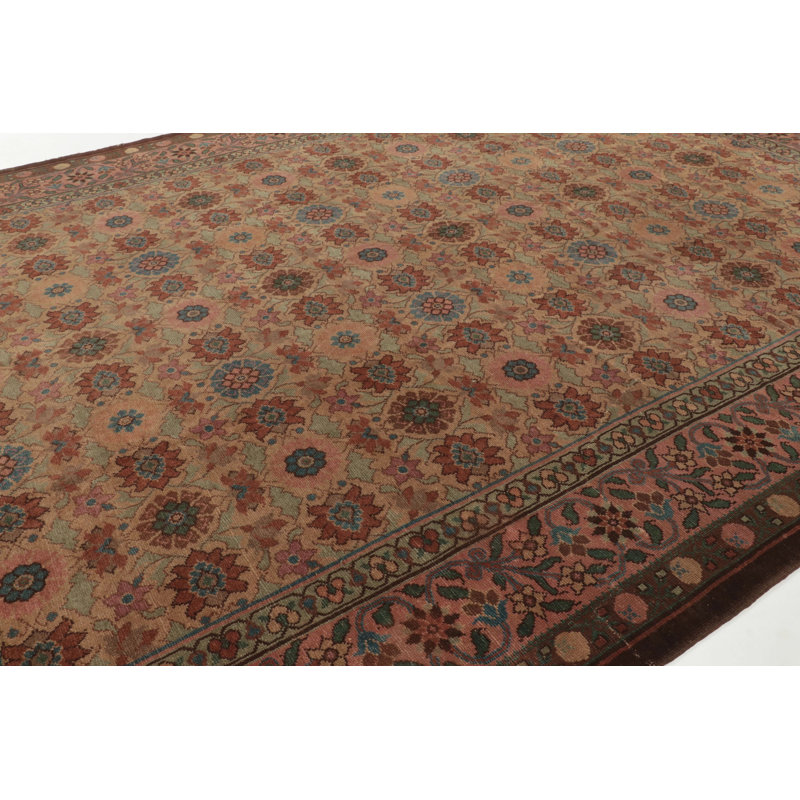 Oversized Antique 20Th Century English Needlepoint Rug In Brown - Rug & Kilim