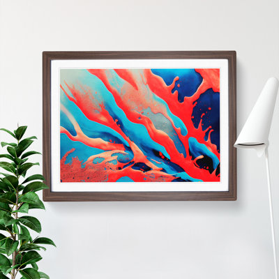 Coral Splatter - Framed Print