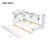 Wood Daybed With Storage Shelves, Trundle And Built-In USB Charging Station-823907132