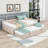 Full Upholstered Daybed with Twin Trundle and Slats-696935594