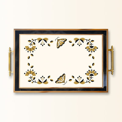 Élégant plateau en verre de 19,7 po x 11,4 po x 1,4 po | Fabrication 100% verre durable | Facile à nettoyer avec un chiffon humide | Idéal pour le service, la présentation décorative et l'organisation | Ajout élégant à la décoration intérieure