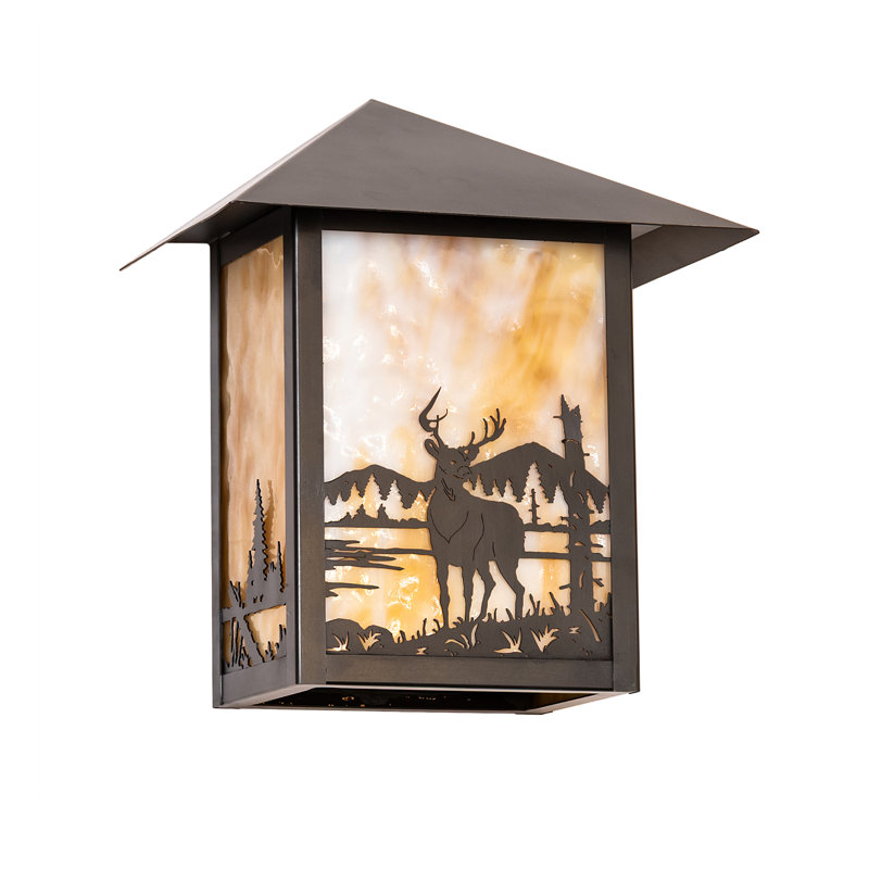 9" Wide Seneca Deer Creek Right Wall Sconce