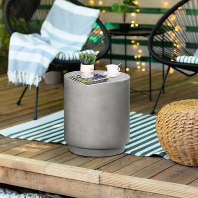 Concrete Table With Adjustable Feet, Lightweight For Indoor & Outdoor, Grey Table, Outdoor Decorations, Colour