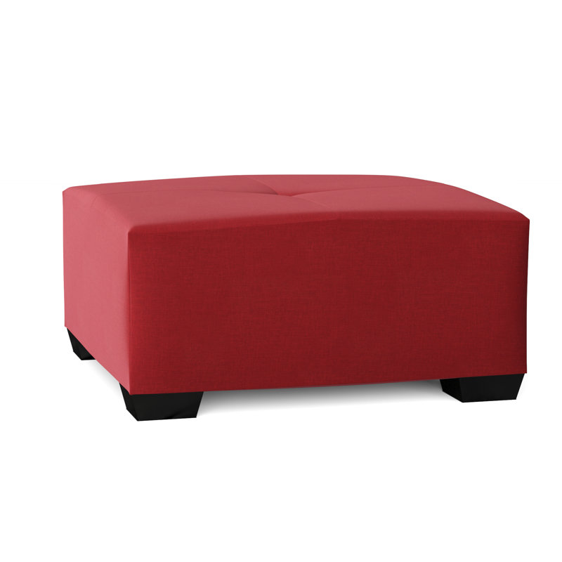 Repose-pieds carré large de 35 po Camden, Rouge oscar