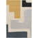 Odoaker Machine Woven Black/Blue/Cream/Grey/Yellow Indoor Rug