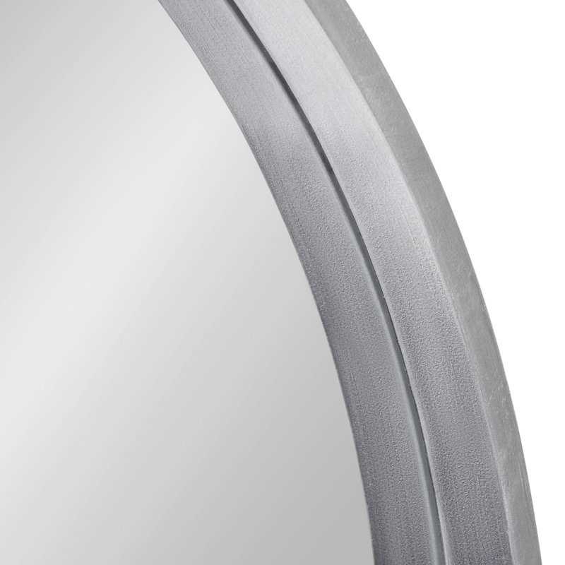 Miroir mural Arranjeet, Argent, 31,5 po x 31,5 po