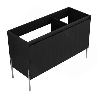Meuble-lavabo autoportant 48 po avec portes à fermeture douce (ensemble KD) 48 po - évier inclus