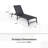 Outdoor Chaise Lounge Chair Set of 2,with 5-Position Adjustable Backrest-2023914306