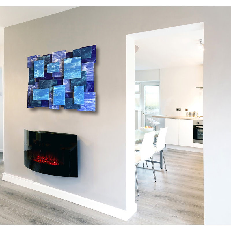 Glacial Handmade Wall Decor, Blue Purple