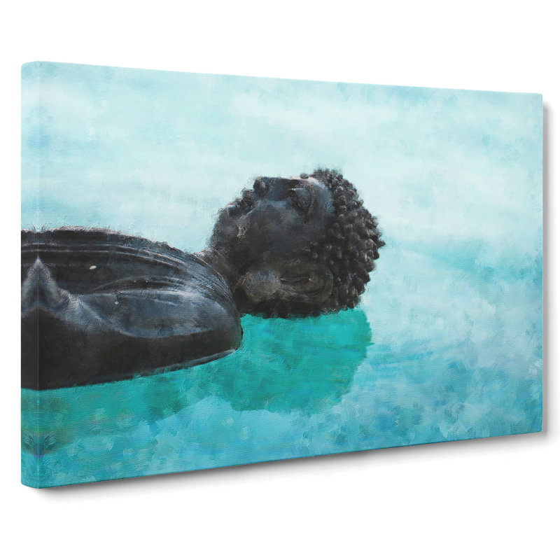 Buddha Statue Vol.9 - Wrapped Canvas, 35cm H x 50cm W x 3cm D