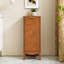 Armoire de salle de bain moderne et armoire à linge moderne, petite armoire de rangement étroite et étroite, laiton antique (14,5 po x 12,6 po x 35,7 po)