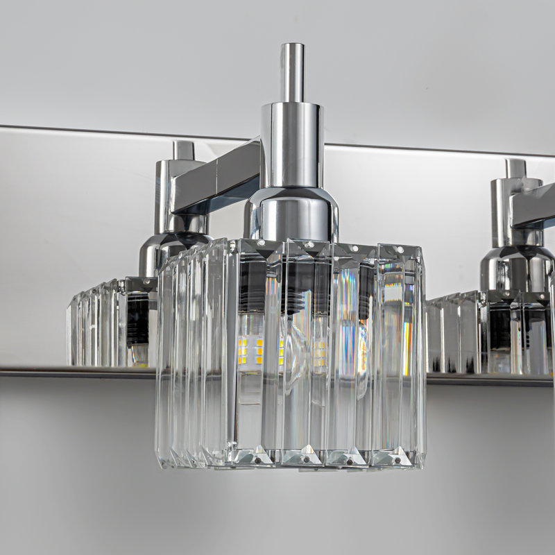 Dimmable Vanity Light, Chrome, 7 Lights