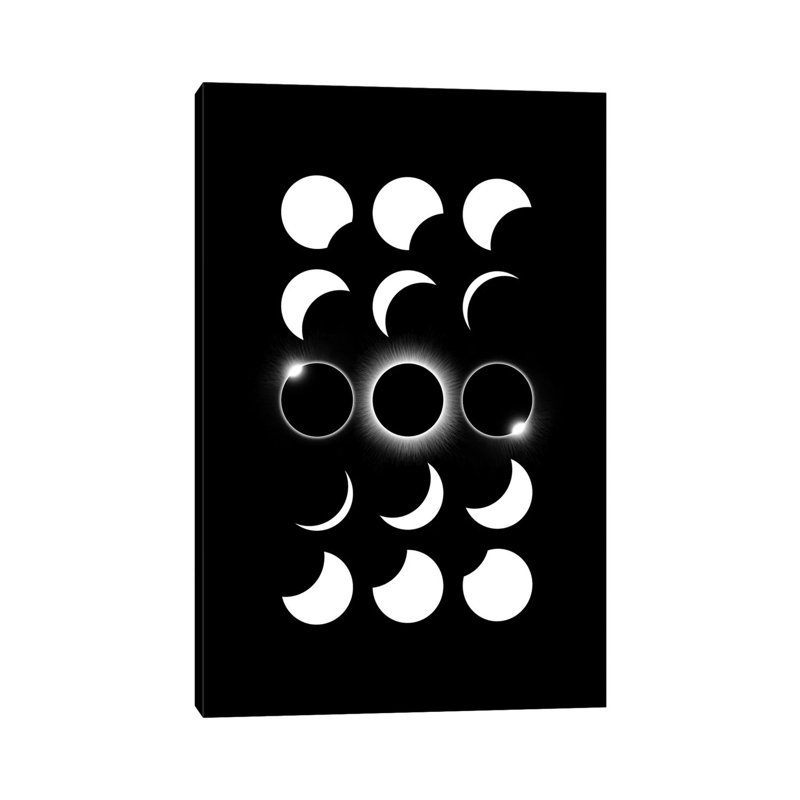 Solar Eclipse I - Wrapped Canvas Print, 20.32 cm H x 30.48 cm W