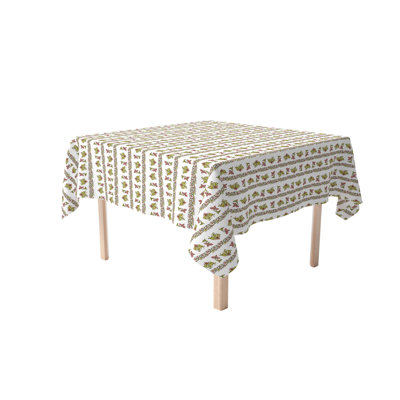 Fabric Textile Products, Inc. Square Tablecloth, 100% Cotton, Floral 1