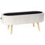 OKLAHOMA Chenille Upholstered Storage Bench