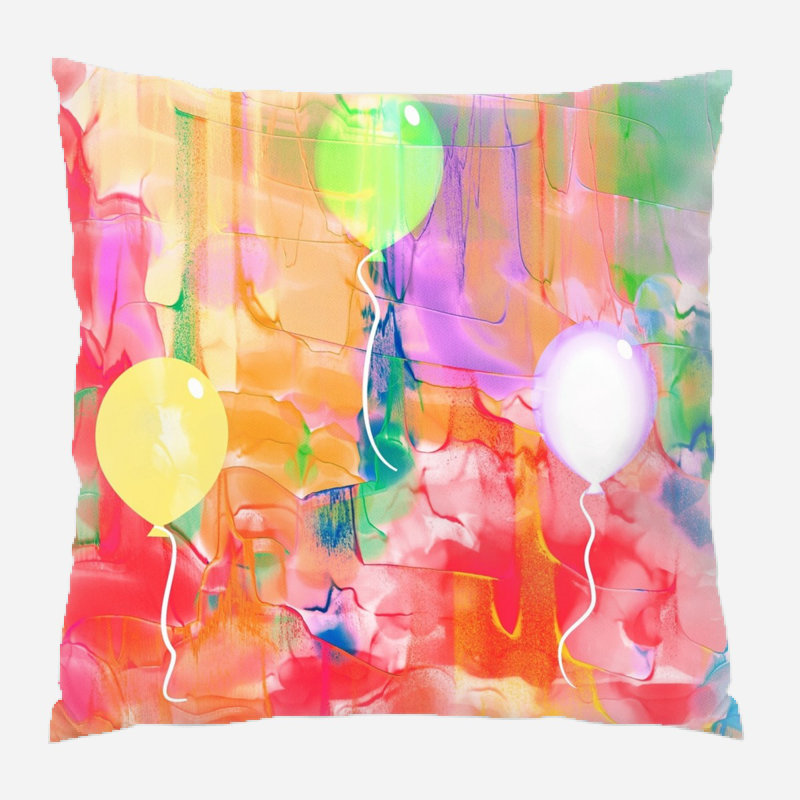 Coussin watercolour, Microsuède, Intérieur