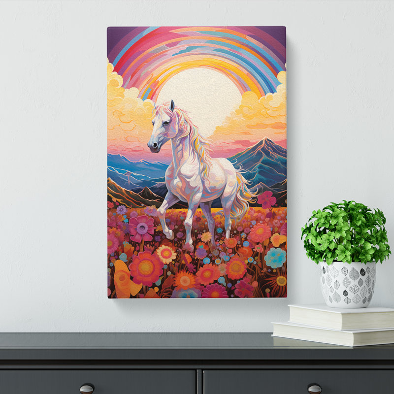 Pony Colour Field - Wrapped Canvas, 50cm H x 35cm W x 3cm D