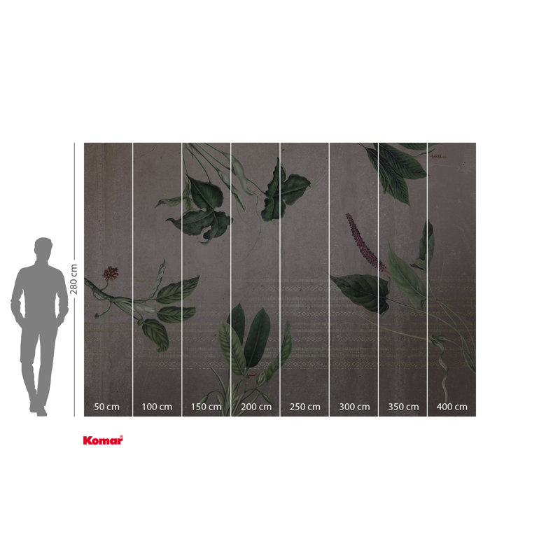 Tropic Concrete 4m x 2.8m Matte Non-pasted Mural