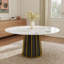 59.05" Modern Round Sintered Stone Dining Table-1885293355