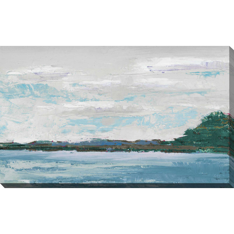 Lakeside - Reproduction d'art sur toile tendue, H 18 po x l 40 po x P 1 po