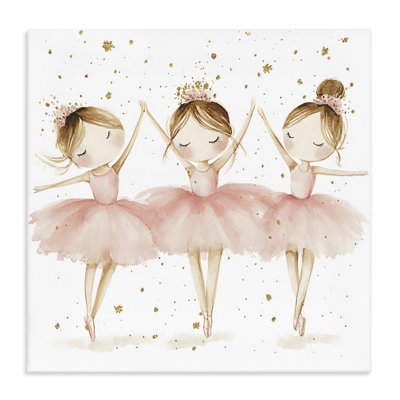 Trio Of Ballerinas Canvas, design by Creative Studio