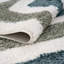 Moodi Modern Shaggy Area Rug Geometric Border Design-122009961-122425641