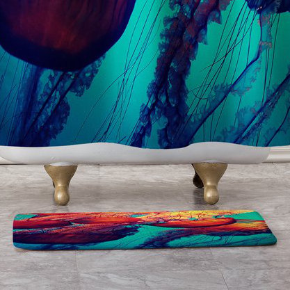 Tapis pour salle de bain jellyfish