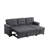 Klotilda Upholstered Sectional Sofa, Sofa Bed, Sofa Sleeper, Pull Out Sofa, Convertible Sofa (chaise can be left or right)-300630959