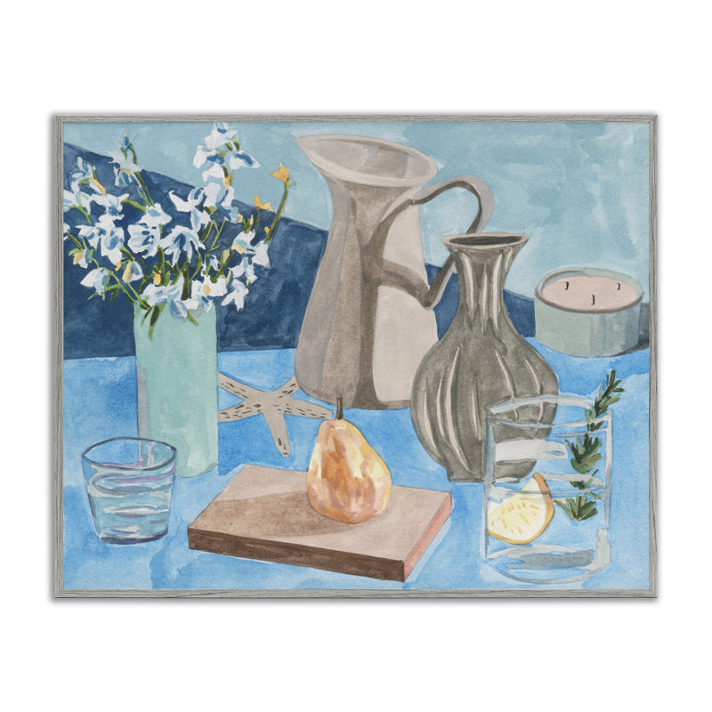 Nature morte avec des vases, art giclée par Melissa Wang, Estampe numérique Farmhouse, H 11 po x l 14 po