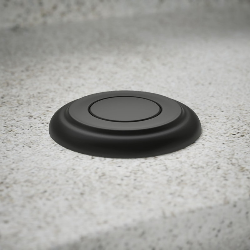 Garbage Disposal Air Switch Kit, Matte Black